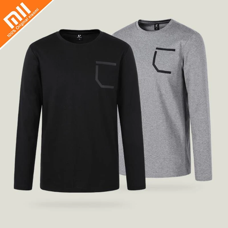 

Original Xiaomi Mijia Uleemark Men's Comfort Round Neck Long Sleeve T-Shirt Slim Trend Casual Men's Long Sleeve T-Shirt