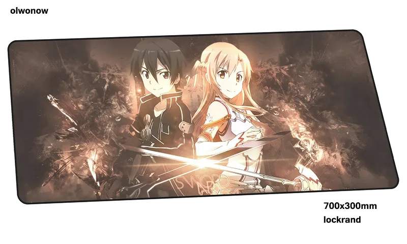 Sword Art Online Коврик Для Мыши Компьютерный красочный геймерский коврик для мыши 70x30 см padmouse sao Коврик Для Мыши Эргономичный гаджет офисный стол коврики - Цвет: design 6