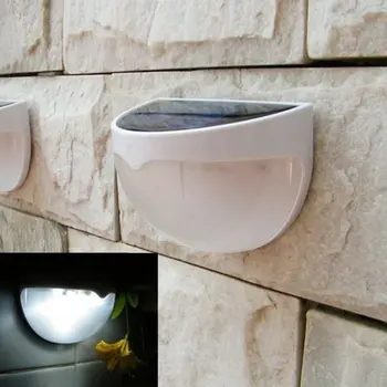 

Waterproof Outdoor Fence Garden Pathway Wall Lamp Solar Light 6 LED Light Sensor Solar LED Porch Lamp Panel Lights