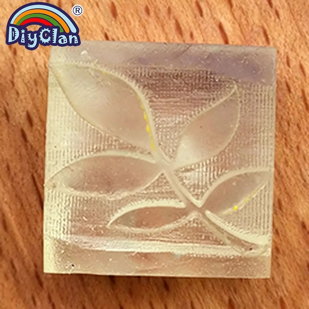 DIY Ручная работа смола лист мыло штамп мини фотоэлемент с ручкой Z0068SY|pattern stamp|stamp