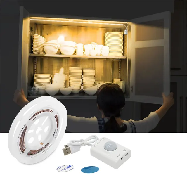 Usb Rechargeable Motion Sensor Led Strip Dual Mode Activated Usb Rechargeable Motion Sensor Led Strip Dual Mode Activated Bed Light Automatic Shut Off