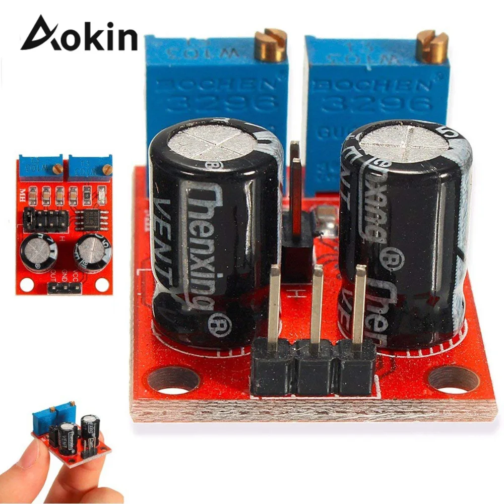 

Motor Driver NE555 Pulse Generator Frequency Duty Cycle Adjustable Module Square Rectangular Wave Stepping