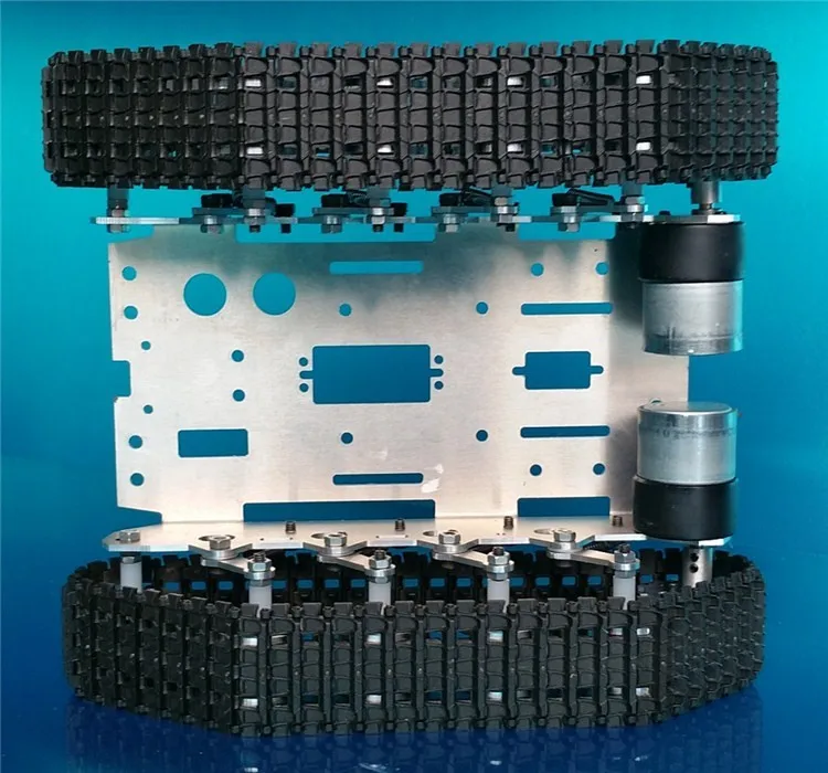 Интеллектуальная система подвески для танков Arduino из алюминиевого сплава, интеллектуальное поглощение ударов, Радиоуправляемый трек, шасси DIY