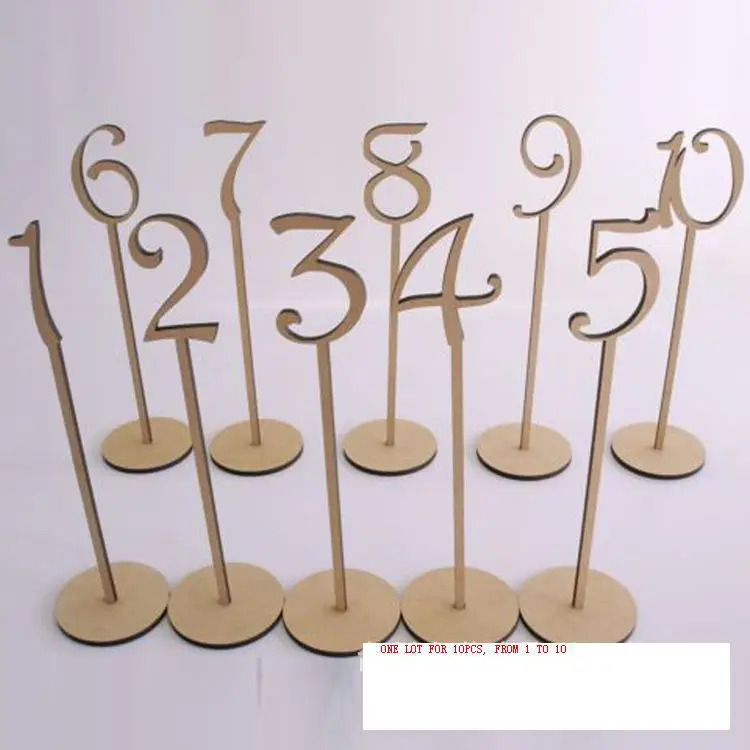 1 40 Wedding Table Number Holder Rustic Hessian 1 40 Wedding Table Number Holder Rustic Hessian Decoration Wooden Party Tag Stand In Diy Decorations From Home Garden On