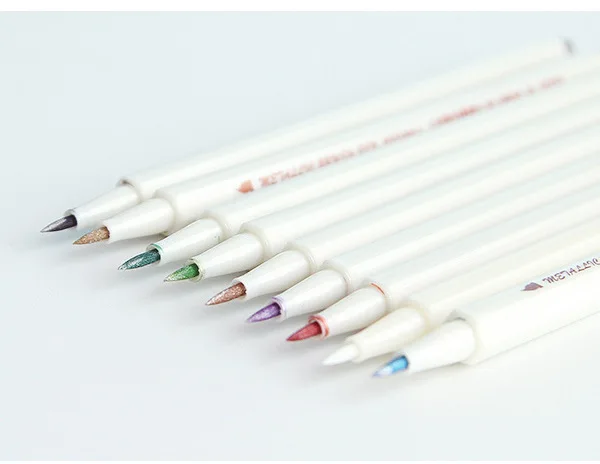 10 видов цветов/набор кисть для рисования художественная подводка Ручка цветной эскиз маркер кисть Набор для рисования дизайн краски s художественные маркеры