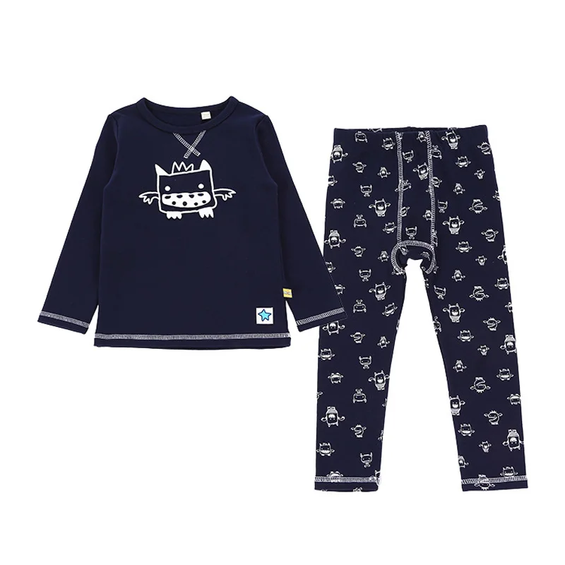 

2018 High Quality Children Boys Clothing Set Infant Baby Thermal Underwear Kids Tee Pants Pajamas Toddlers Characters Long John