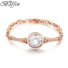 Модные браслеты Baffin с кристаллами Swarovski цвета розового золота