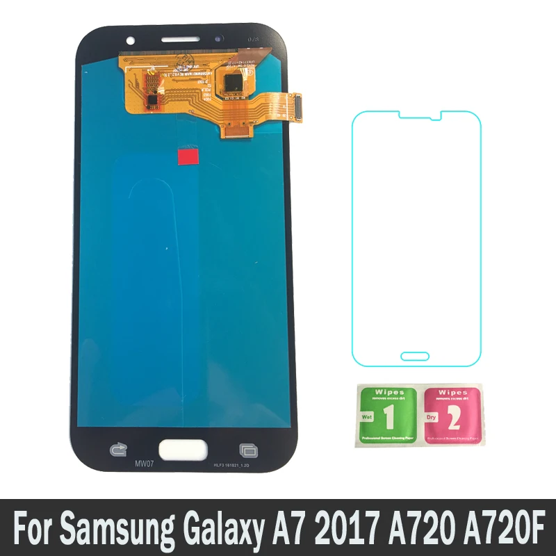 

100% New LCDs For Samsung Galaxy A7 2017 A720 A720F A720M SM-A720F Lcd Display Touch Screen Digitizer Assembly Replacement