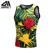 Пляжные топы с 3D принтом для мужчин, летние праздничные Гавайские рубашки без рукавов, Мужская брендовая одежда, повседневные майки с круглым вырезом AM1102