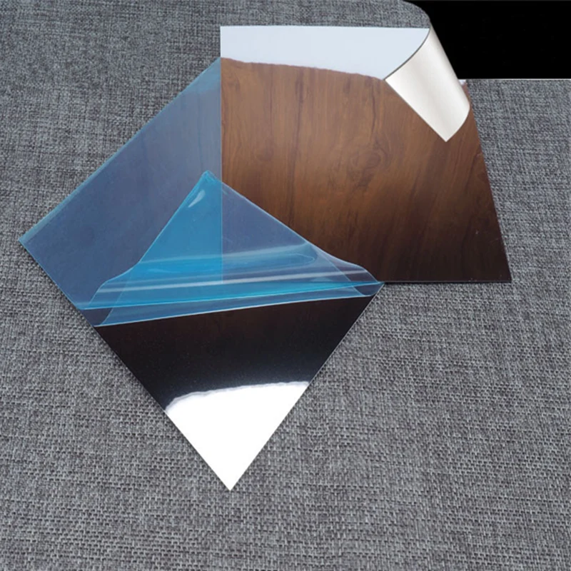 Square self adhesive mirror film Wall Stickers Paster big Mosaic back