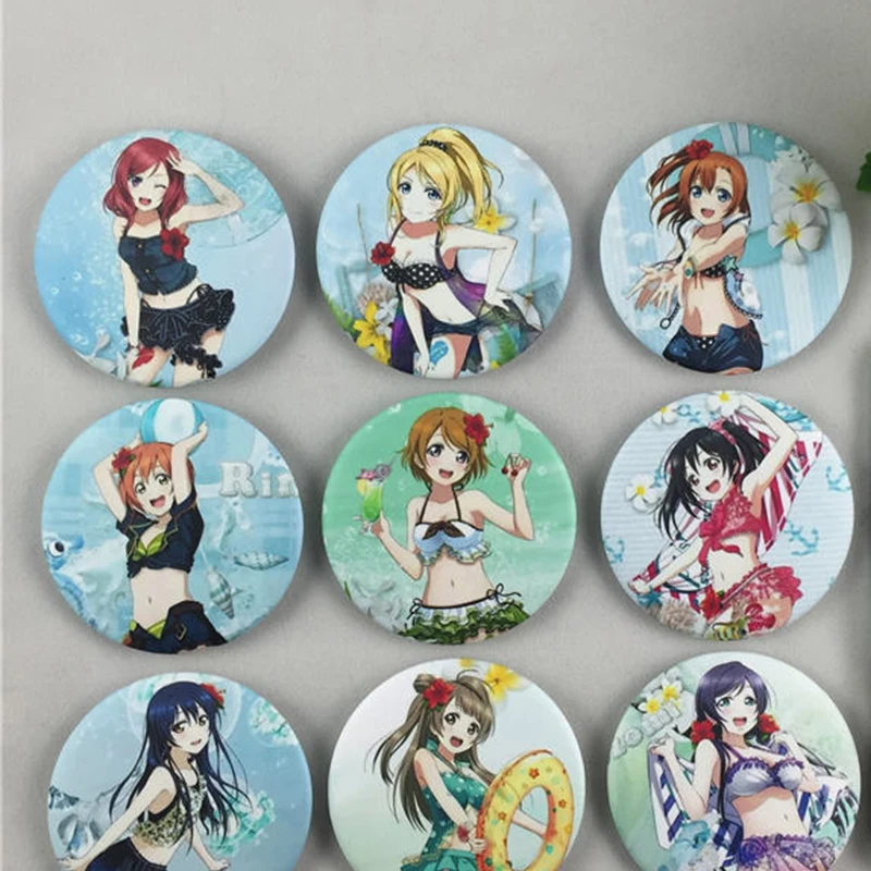 9 шт./компл. значок аниме Love live Lovelive Minami Kotori Ayase Eli Sonoda Nozomi брошь значок больше стилей значок Kawai анимация