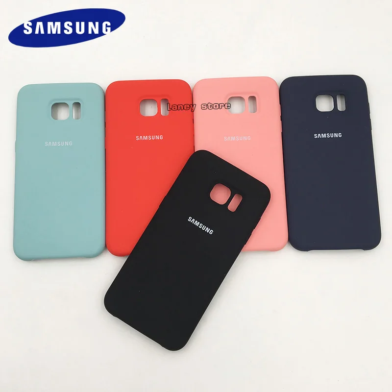 

Original Samsung S7 edge Silicone phone Cover Case for Samsung Galaxy S7 Edge Back Cover 5 colors Anti-Wear Protection Cover