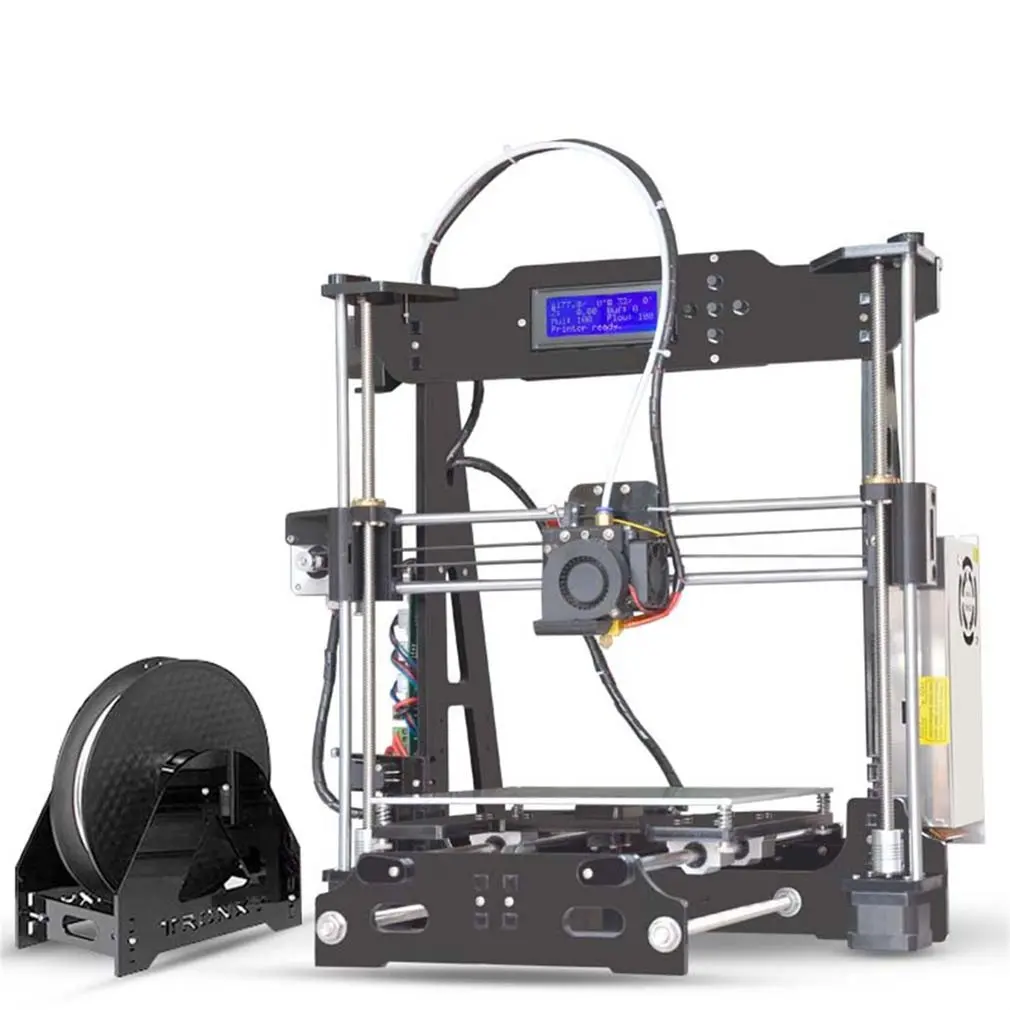 

P802E 3D Professional Printer Large Printing Size Precision LCD 2004A Display DIY 3D Printer kit With Assembly Black