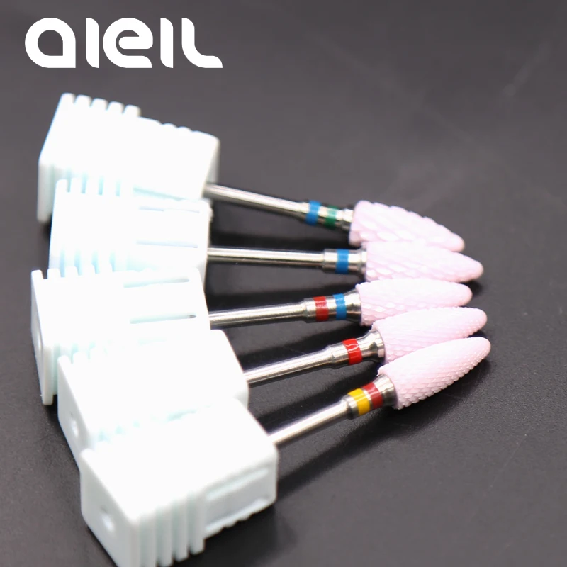 Nail Drill Bits Ceramic Milling Nail Drill Bits Manicure Mill Ceramic Milling Cutters For Manicure Electric Manicure Drill Bits  (3)