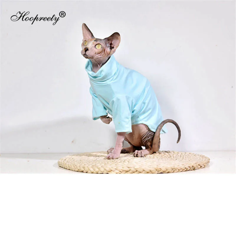 

Blank Cat Clothes Winter Pet Shirt for Cats Fashion Outfits Coats Soft Hoodie Jacket For Devon Rex Sphynx Cornish Rex Only Cat