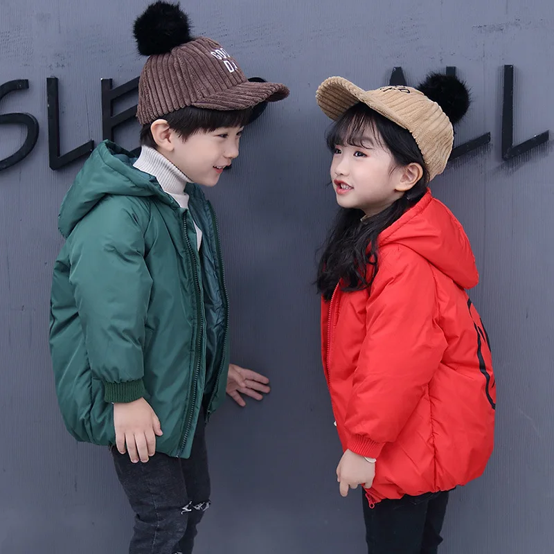 Высокое качество, детская зимняя пуховая хлопковая теплая одежда с хлопковой подкладкой зимние толстовки, пальто парка для мальчиков и девочек, живое пальто
