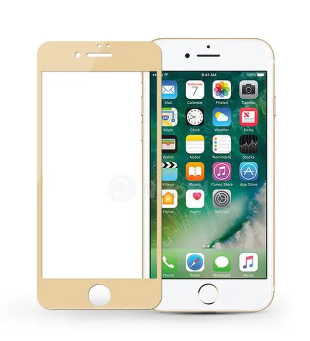 100 шт. для iPhone 7 плюс защитный Стекло для iPhone 7 плюс закаленное Стекло 2.5D 9 h полный Экран протектор Плёнки