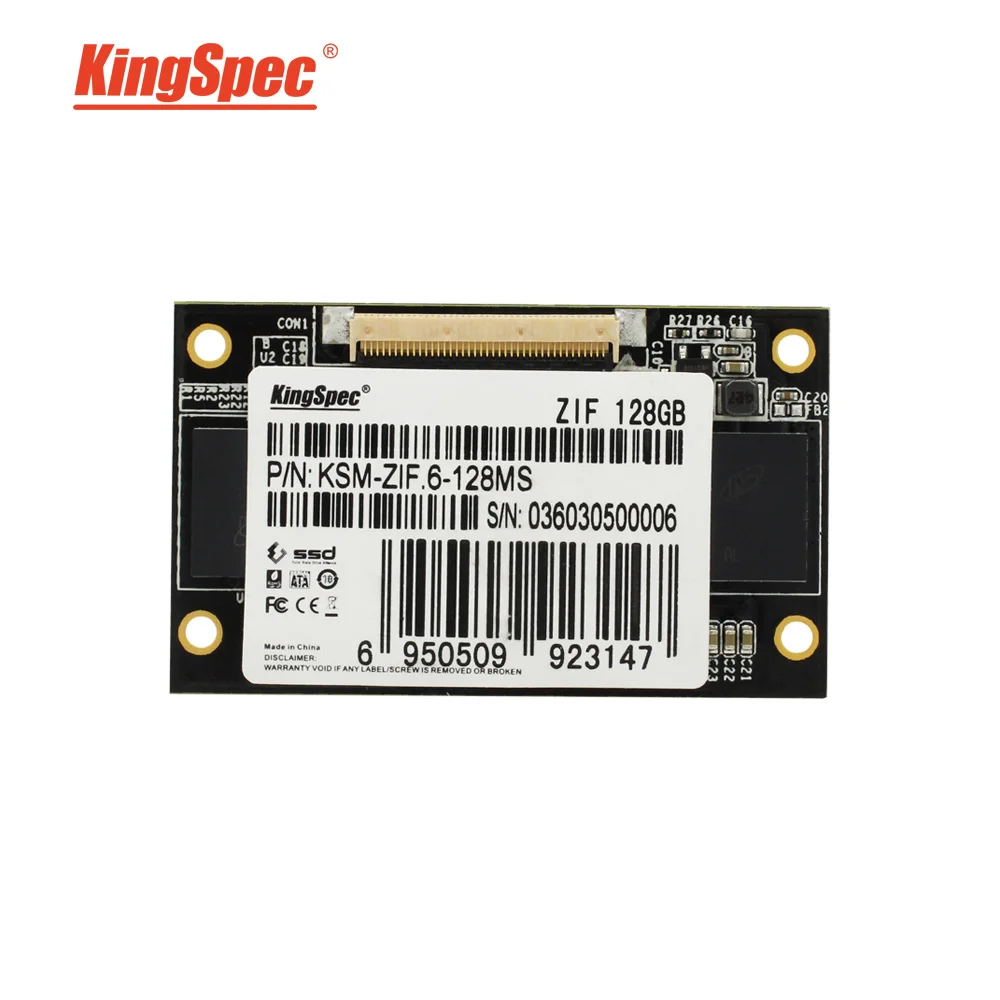 Ksm-zif.6-128ms бренда Kingspec 1.8 дюймов ZIF IDE модуль HD SSD 128 ГБ твердотельный диск для ноутбук