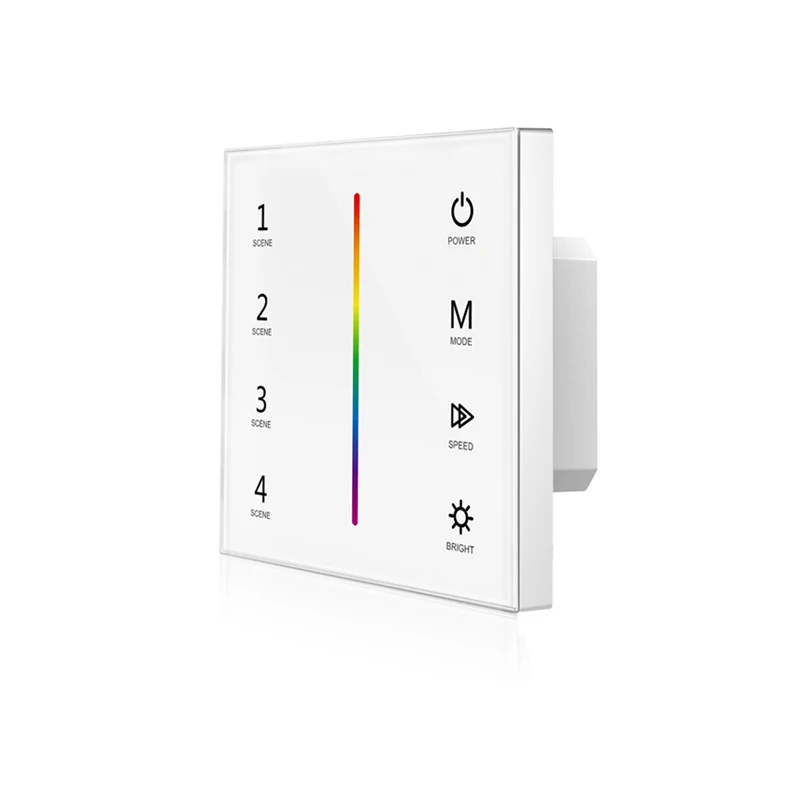 RGB Strip Led Controller Wall Mount 86 Type Touchable Panel RGB dimmer