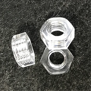 

M2 M2.5 M3 M4 M5 M6 M8 M10 M20 Transparent PC Hexagon nut clear hex nuts insulated screw cap