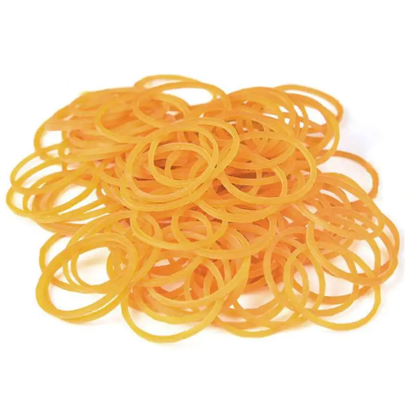 

Yellow Elastic Rubber Bands for Office School Packaging Band Loop Office Stationery Cloth Holder Supplies