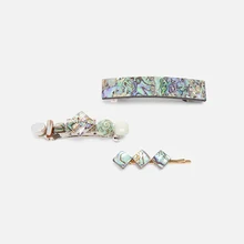 JUJIA модные летние заколки для волос из смолы za Bobby, геометрические заколки для волос, аксессуары для волос для женщин и девочек, заколки для волос