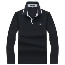 Мужская рубашка поло, мужская рубашка с длинным рукавом, одноцветная рубашка поло, Camisa Polo Masculina, хлопок, повседневная, плюс размер, S-10XL, топы, футболки