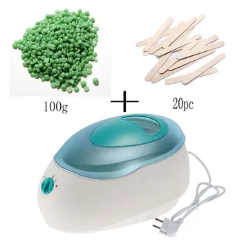 

3000ml Professional Warmer Wax Heater + 100g Wax Beans Wiping Sticks Set Mini Spa Hand Spilator Wax Paraffin Hair Removal