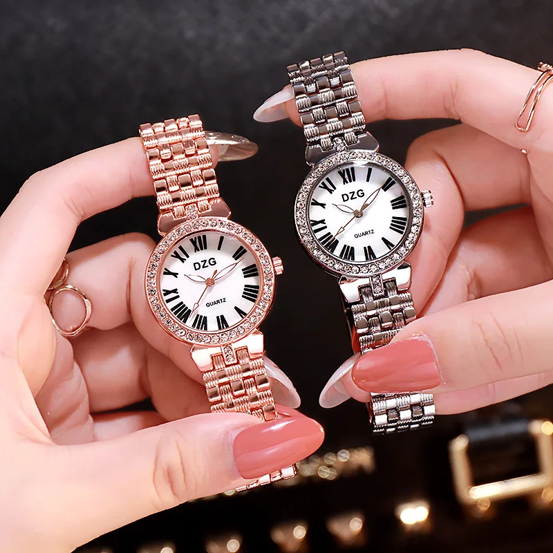 

New Luxury Crystal Women Watches Top Brand Steel Belt Small Watch Fashion Starry Diamond Ladies Quartz Clock relogio feminino