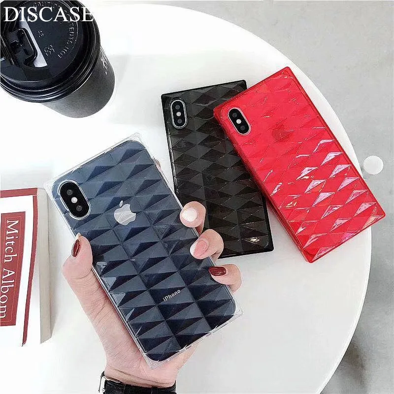 DISCASE чехол для телефона iphone 8 7 6 6s плюс Модные Простые квадратный одноцветное Цвет