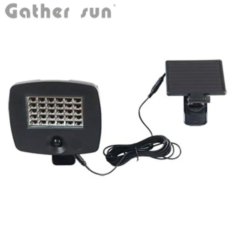 

Solar PIR Motion Light Outdoor 30 LED Bulbs ABS Black Body Light Solar Power Source PIR Sensor Security Lamp For Garge Lighting