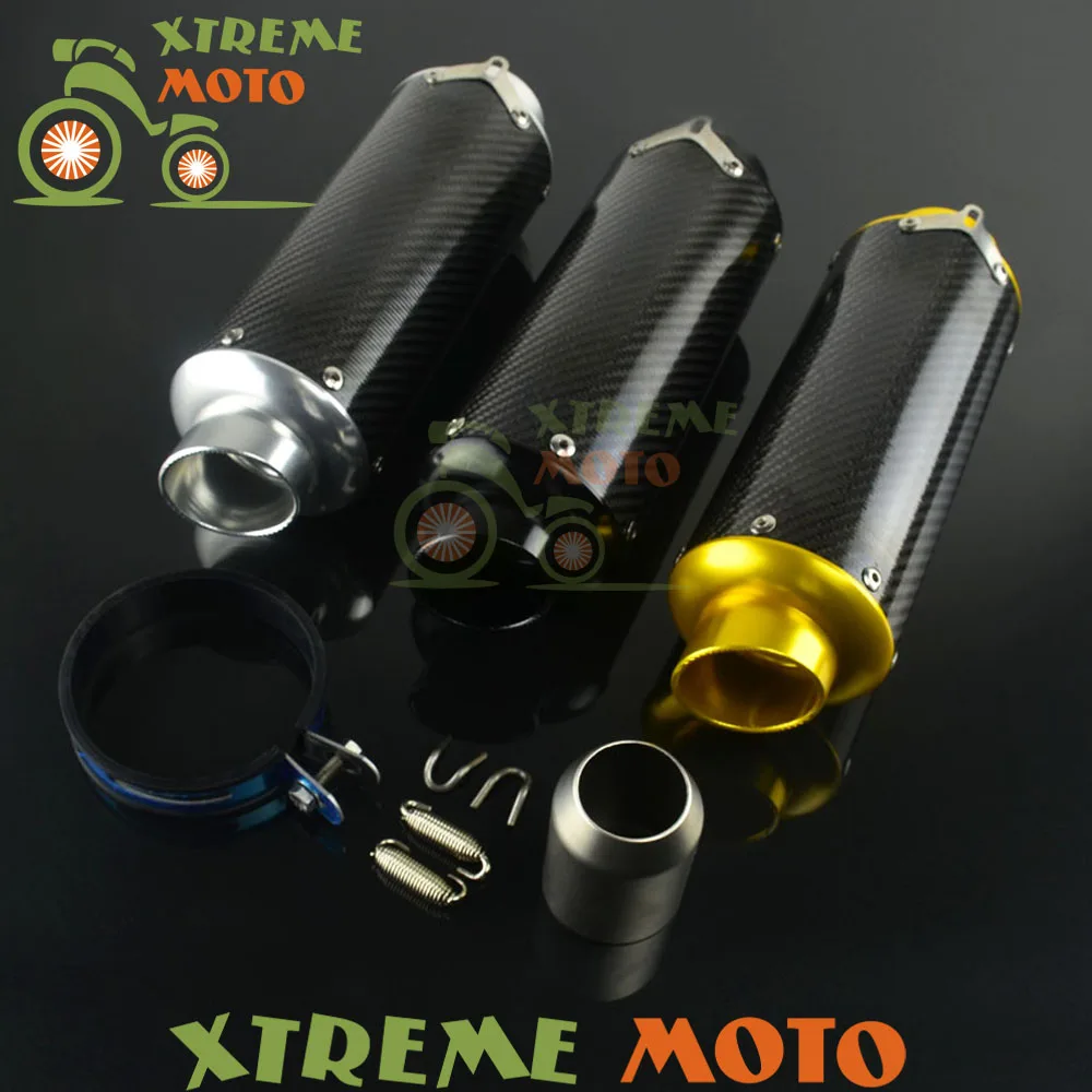 Buy 3 Color 38MM 51MM Universal Carbon Fiber Short