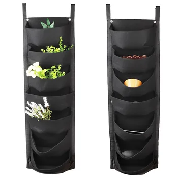 

Garden Planter Wall-mounted Planting Flower Grow Bag 7 Pocket Vegetable Living Garden Home Supplies 107*30cm new