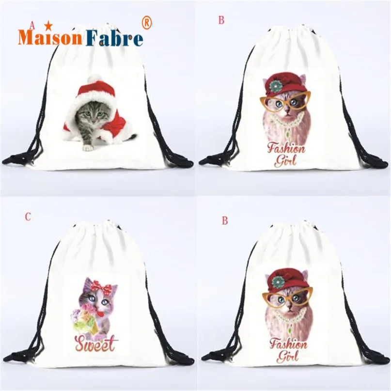

Jasmine Unisex Cat Backpacks 3D Printing Bags Drawstring Backpack Dec12