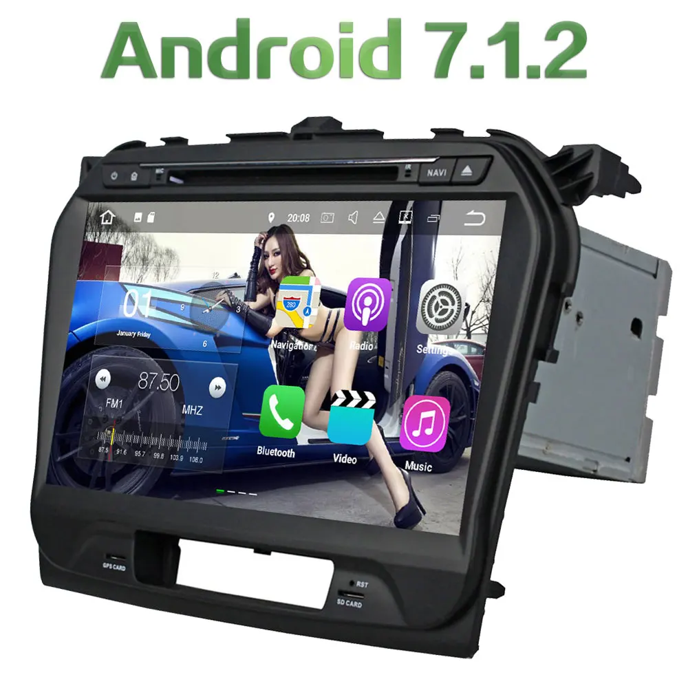2GB RAM 16GB ROM Double 2 din Android 7 1 2 Quad Core Car Media Player