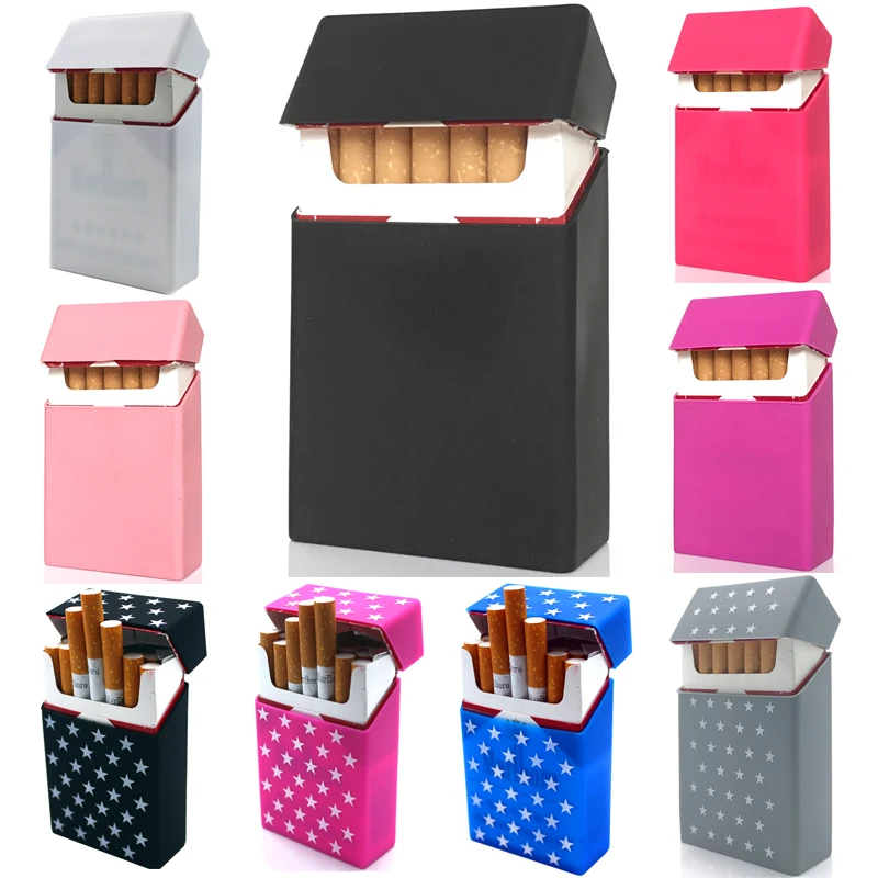 

New Solid Colour Stars ,Personality Silicone Cigarette Case Fashion Cover Elastic Rubber Portable Man/Women Cigarette Box Sleeve