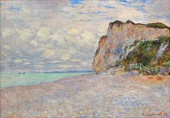 

High quality Oil painting Canvas Reproductions Cliffs near Dieppe (1882) by Claude Monet hand painted