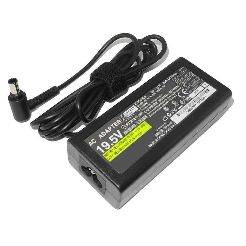 19,5 V 3.3A 65W Ноутбук Ac адаптер питания для sony VAIO VGP-AC19V43/VGP-AC19V44 VGP-AC19V48 VGP-AC19V49 VGP-AC19V63 зарядки ноутбука