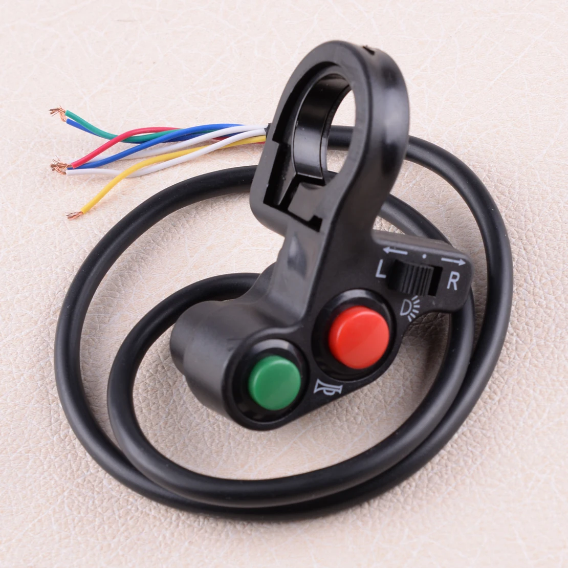 

DWCX Motorcycle Scooter Dirt ATV Quad Bike Offroad Horn Turn Signal Light Handlebar On Off Light Y5 7/8" Controller Switch