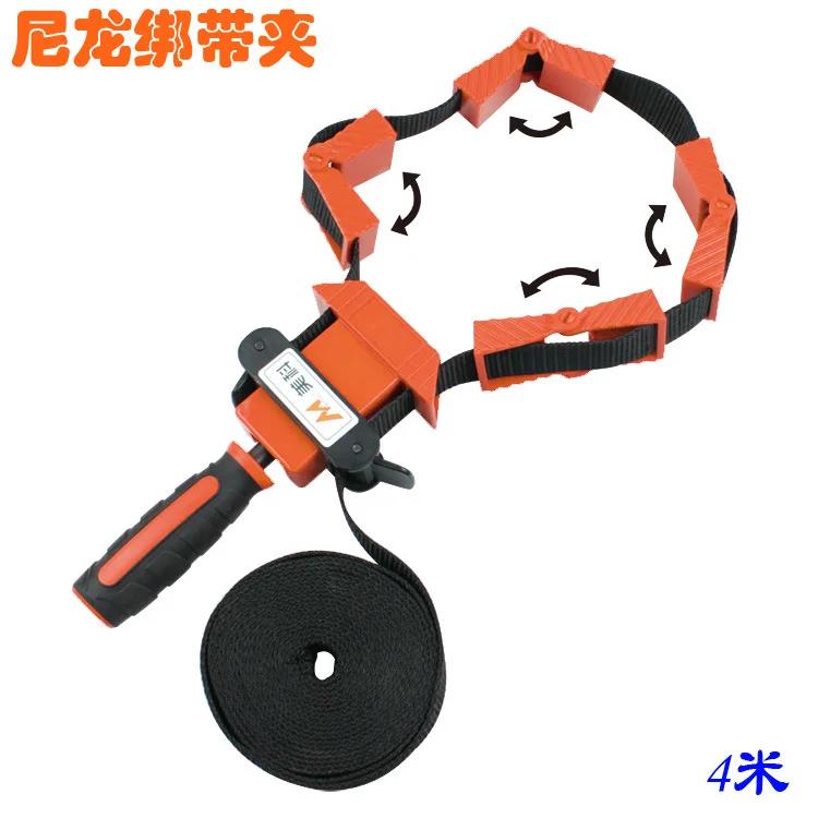 

4 meters of pure material nylon bandage clip multi-function clip clip type binding multilateral angle woodworking tool clamp