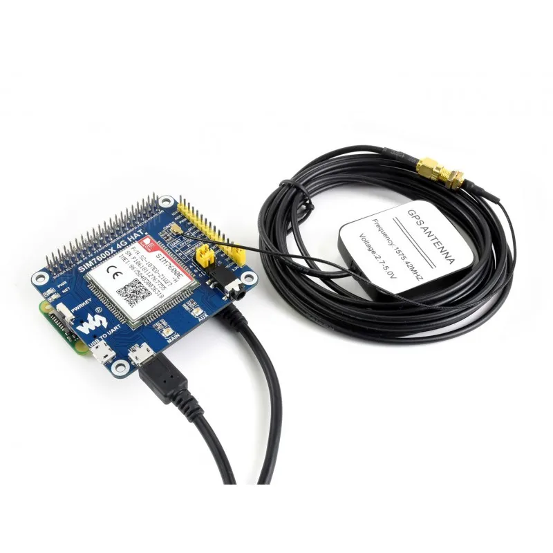 Поддержка передачи данных 4G GSM/GPRS/GNSS HAT 4G/3G/2G связь для Raspberry Pi Zero W 3B +|Аксессуары