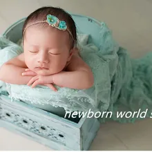 Кружевное покрывало для фотосъемки новорожденных(размер 40X150 см