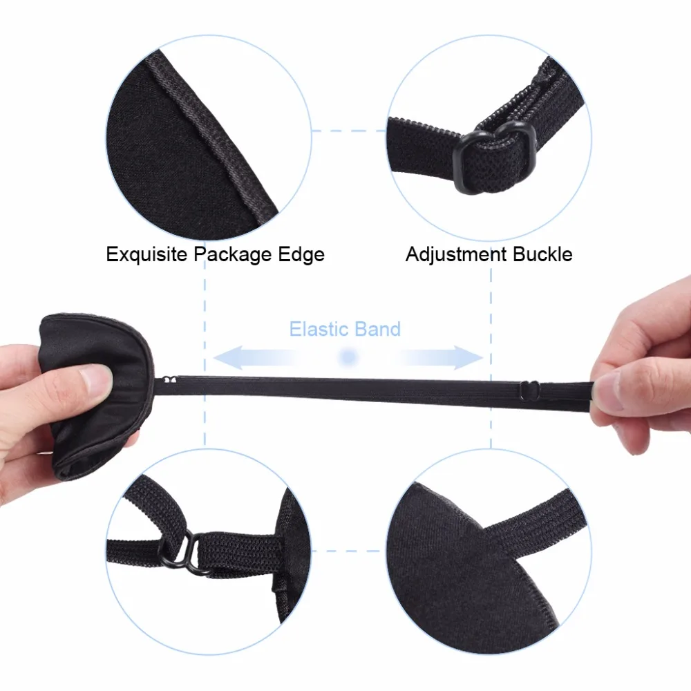 Pure Silk Eye Patch For Children Amblyopia Obscure Astigmatism Training Strabismus Correction Black (7)