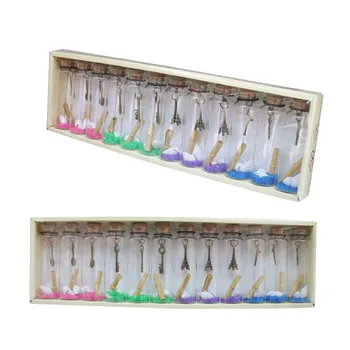

Retro Sea Shells Wishing Bottles Figurine Lucky Pendant For Students Birthday Gift Glass Handicraft Furnishing Articles
