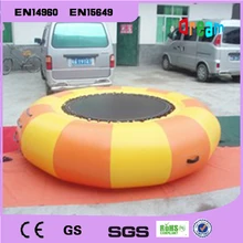 Диаметр 3 м 0,9 мм надувной водный батут прыгающий батут(бесплатно 1 воздуходувка