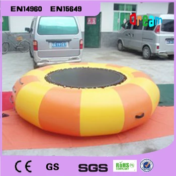 Online Free Shipping Dia 3m 0.9mm Inflatable Water Trampoline Water Jumping Bed Jumping Trampoline(free 1 Blower)