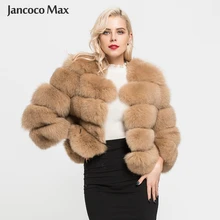 Женская шуба из натурального Лисьего меха, зимние модные меховые куртки, толстая теплая пушистая Высококачественная верхняя одежда, Женский натуральный мех S1796