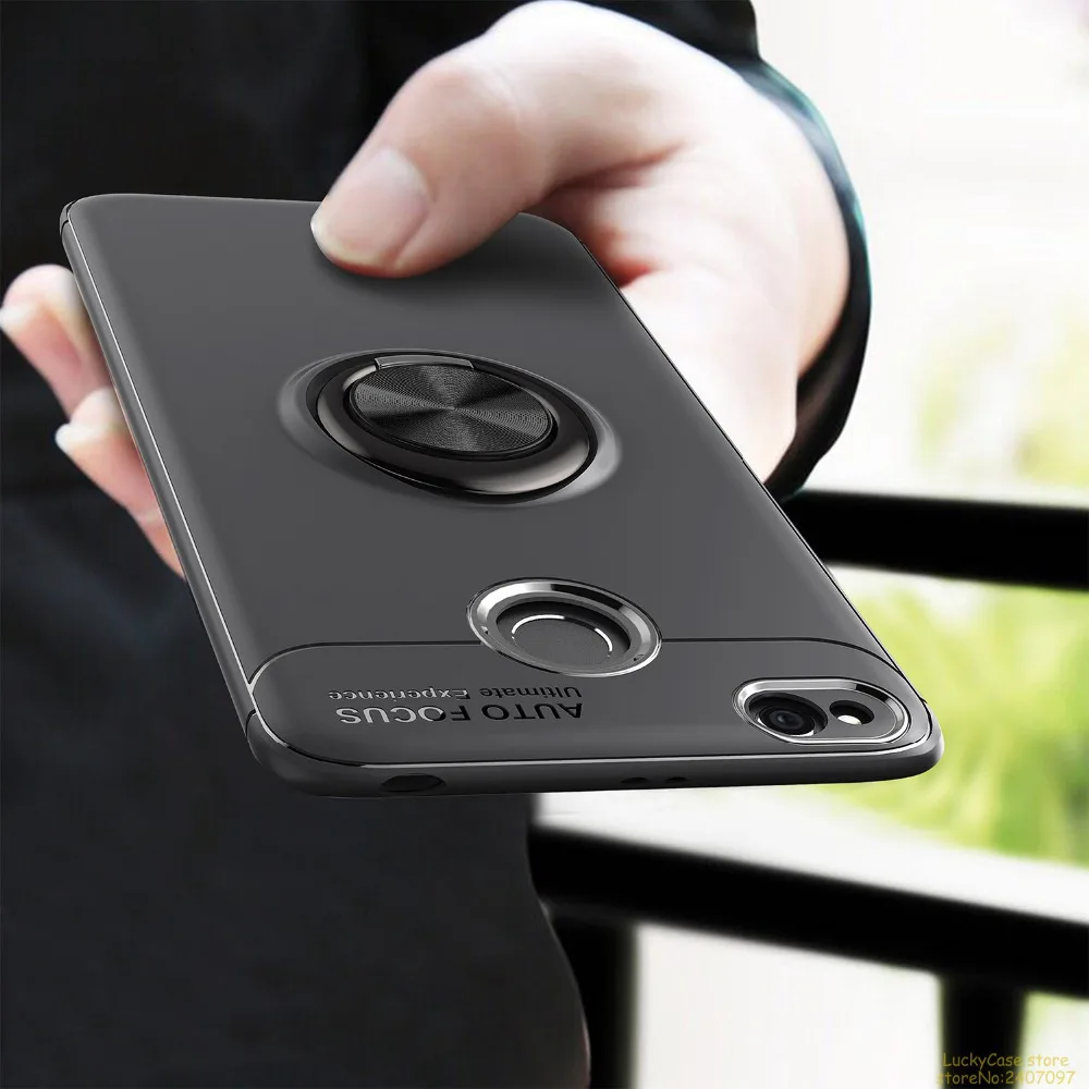 Luxury Magnetic Ring Stand Thin Case For Redmi 4A 4X Full Cover 6 PRO 6A Phone cuque etui funda |