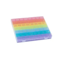 56 Сетка Коробка для хранения алмазный инструмент для рисования шарик контейнер органайзер для косметики пустой контейнер для хранения ювелирных изделий коробка для дизайна ногтей