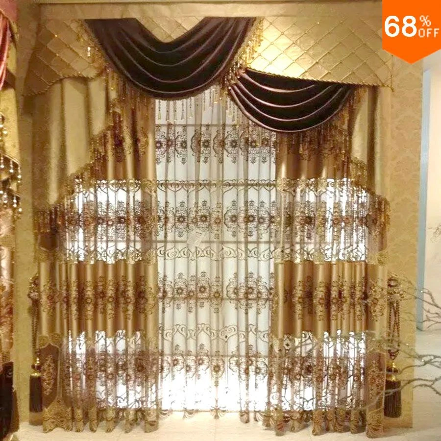 dubai cortinas magneticas de tul para sala de estar cortina de puerta dorada cortinas de hotel antiguas para el tipo de tul